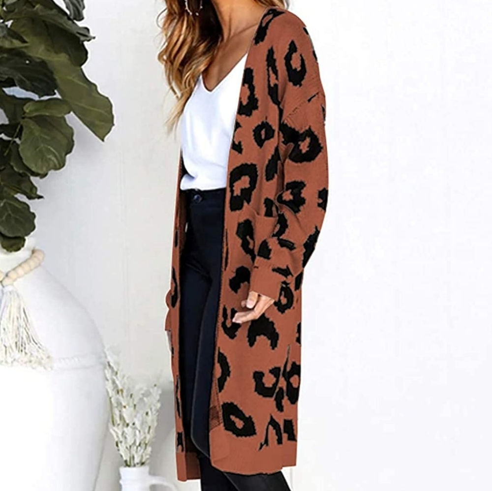 Leopard Long Cardigan